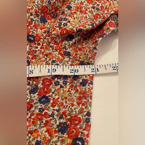 Orvis Women's Size 12 Floral Button Up Long Sleeve Shirt Wrinkle Resistant - Picture 8 of 8